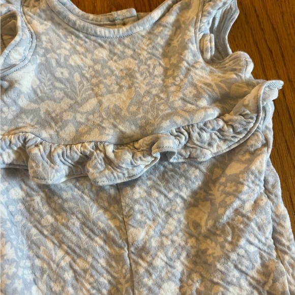 Cloud Island Light Blue & White Floral Woodland jumpsuit - Picture 1 of 4